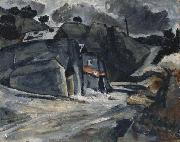 Paysage provencal, or Rochers a L'Estaque, or Masures sous la neige Paul Cezanne